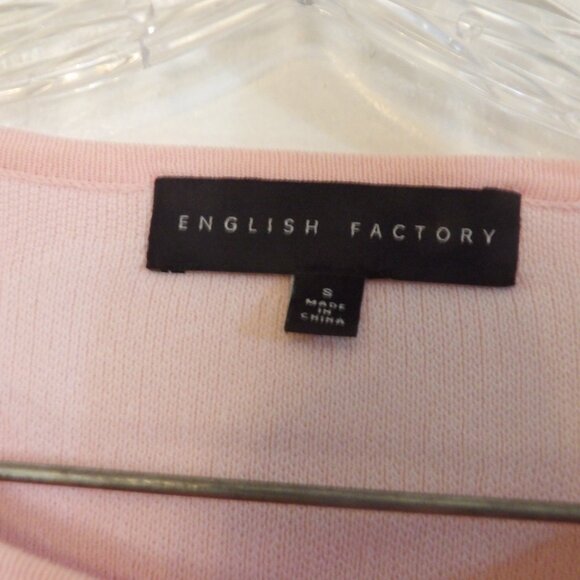 English Factory Cropped Sweater Sz S - Picture 2 of 3